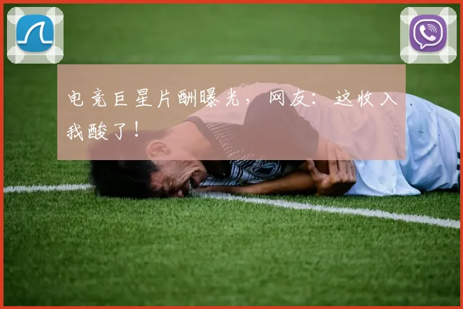 电竞巨星片酬曝光，网友：这收入我酸了！